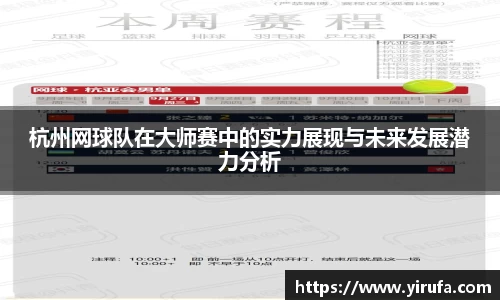 杭州网球队在大师赛中的实力展现与未来发展潜力分析